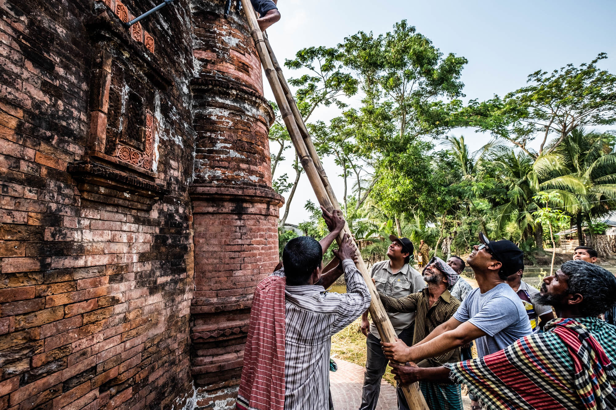 Restoration work, Bagerhat, Bangladesh